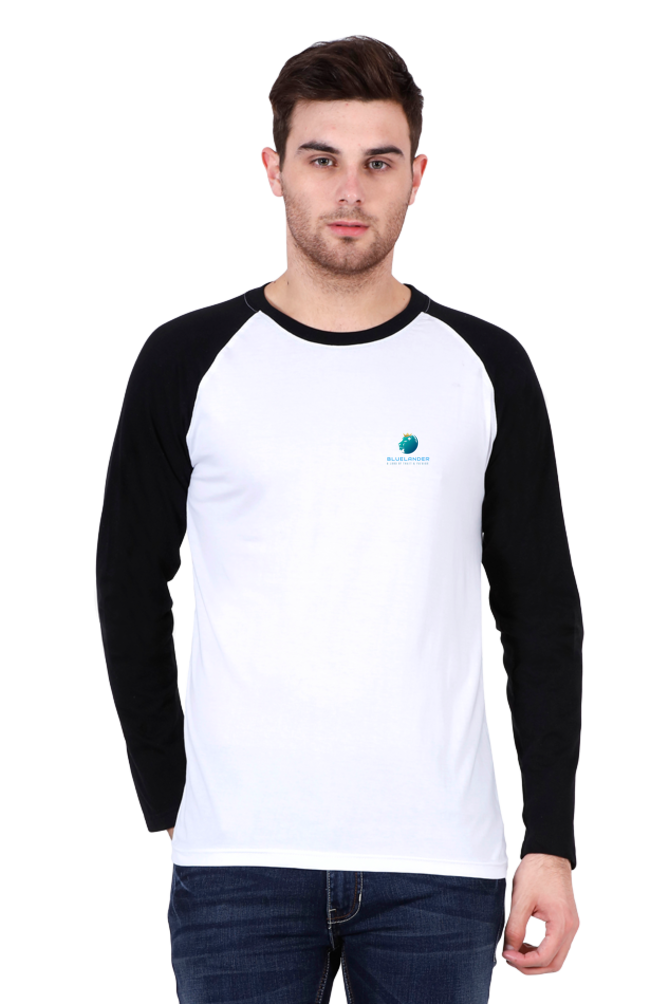 Raglan Rendezvous: Elevate Your Style with Bluelander's Full Sleeve Cotton T-Shirts!