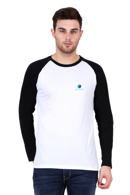Farewell to Ordinary Tees: Elevate Your Look with Bluelander's Raglan Cotton Full Sleeve T-Shirt!