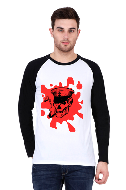 Step into Tomorrow: Bluelander's Raglan Cotton Full Sleeve T-Shirt - Embrace Futuristic Designs, Bid Farewell to the Past!