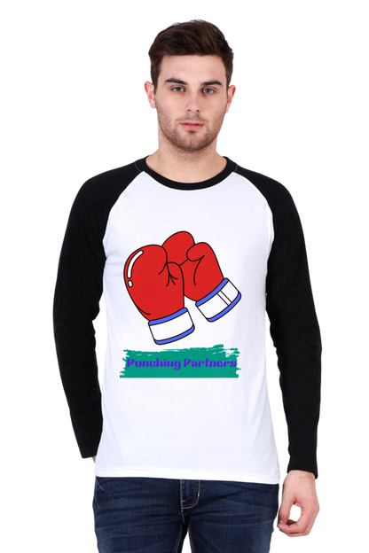 Bluelander's Raglan Cotton Full Sleeve T-Shirt: Elevate Your Style, Make a Statement!