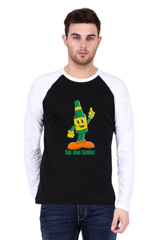 Style Redefined: Bluelander's Raglan Cotton Full Sleeve Tee!