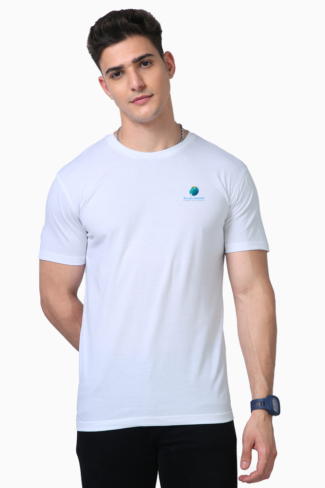 Get Noticed Everywhere: Bluelander's Supima Cotton Half Sleeve T-Shirt!