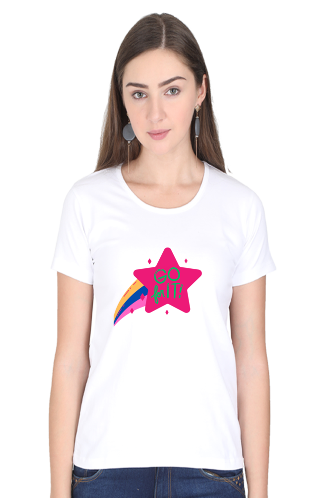 Show Your Feminism with Colors of Love: Bluelander's Girls Cotton Half Sleeve Shirt - Empower Your Style!