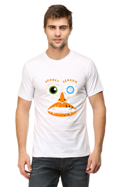Elevate Your Spooky Style: Bluelander Cotton Half Sleeve T-Shirts – Supreme Comfort, Enhanced Design for a Hauntingly Stylish Spooky Season.