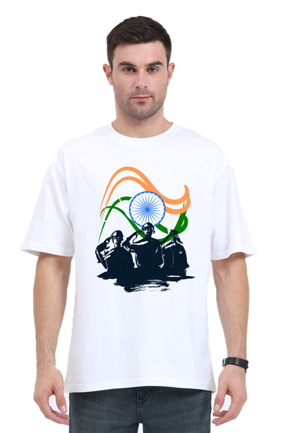 Express Your Pride: Bluelander's Oversize Standard Cotton T-Shirts Bring Comfort and Patriotism Together!