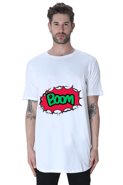 Bluelander's Half Sleeve Cotton Longline Curved T-Shirt: Catch Eyes, Steal Hearts!