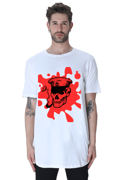 Stand Out in Style with Bluelander's Half Sleeve Cotton Longline Curved T-Shirts!