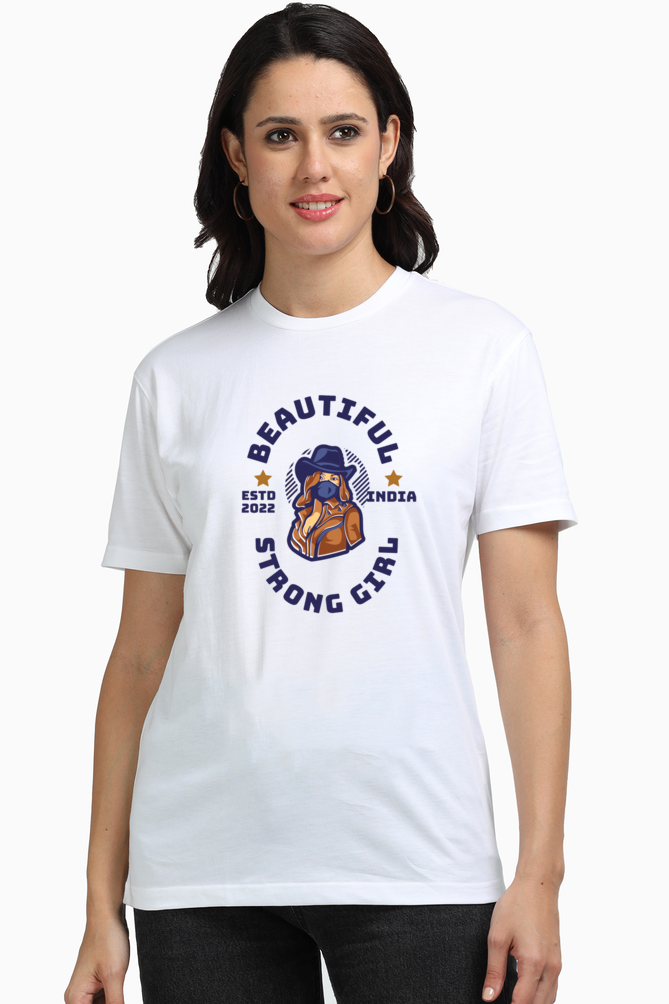 Indulge in Supreme Comfort: Bluelander Girls & Women's Full Sleeve T-Shirt,Exclusive Design, Crafted in India for Our Beautiful, Strong Sisters and Mothers
