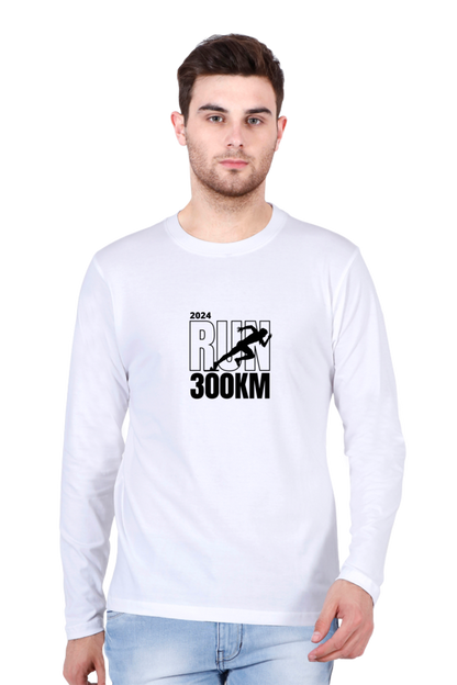 Stride in Style: Bluelander Male Full Sleeve Cotton T-Shirt, Run for Your Success with Fashion Forward Confidence