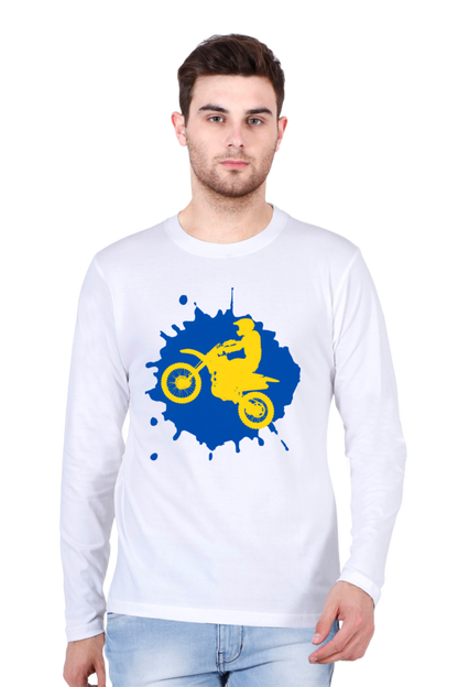 Bluelander's Cotton Full Sleeve T-Shirt: Ride in Style with Safety in the Best Designs!