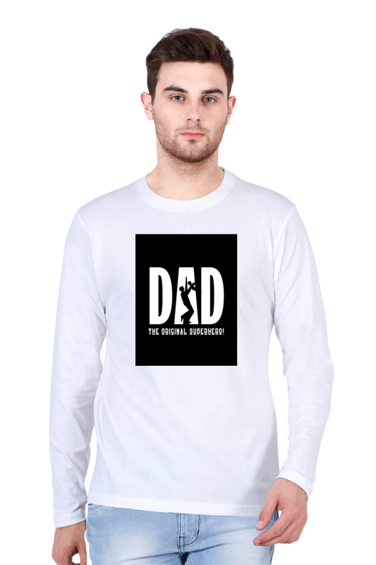 Bluelander Full Sleeve T-Shirt: Celebrate Dad, the Original Superhero, with Supreme Comfort and Style