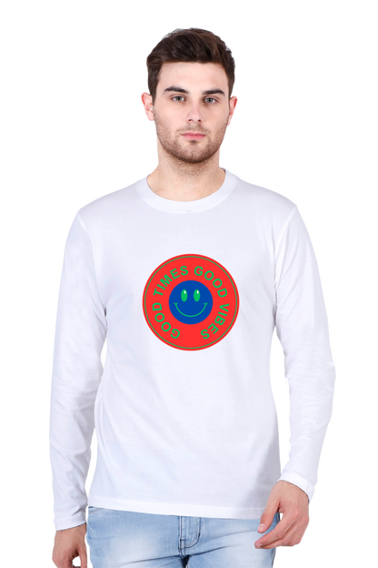Level Up Your Style Game: Rocking Out in Bluelander's Cotton Full Sleeve T-Shirts!