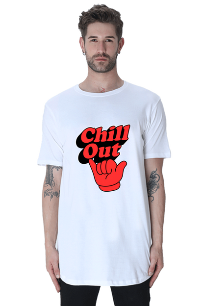 Supreme Comfort, Ultimate Style: Bluelander's  half sleeve longline curved t shirts.– Your Ticket to Unmatched Wardrobe Brilliance.