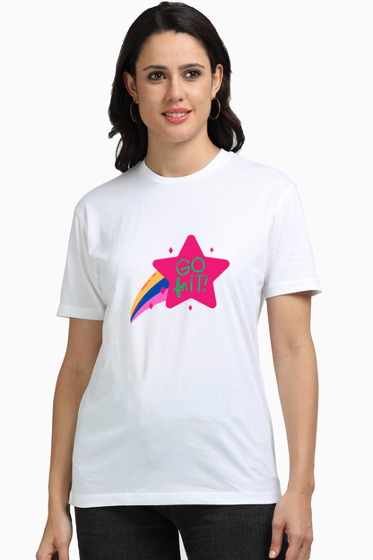 Unleash Elegance: Bluelander's Female Supima Half Sleeve Tee - Elevate Your Fashion Game!