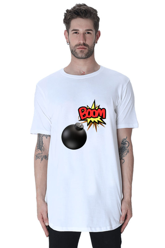 Make a Style Statement with Bluelander's Cotton Half Sleeve Longline Curved T-Shirts!