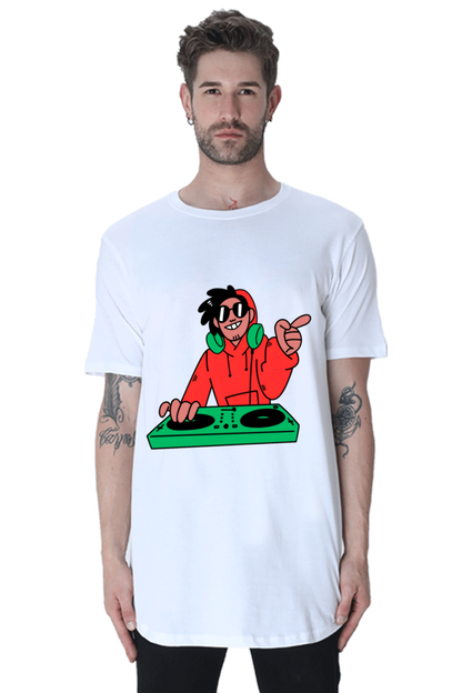 Step Up Your Style Game: Bluelander's Half Sleeve Cotton Longline Curved T-Shirts!