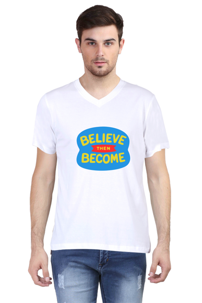 Vibrant Vibes Await: Dive into Adventure with Bluelander's V Neck Cotton Half Sleeve Tees!