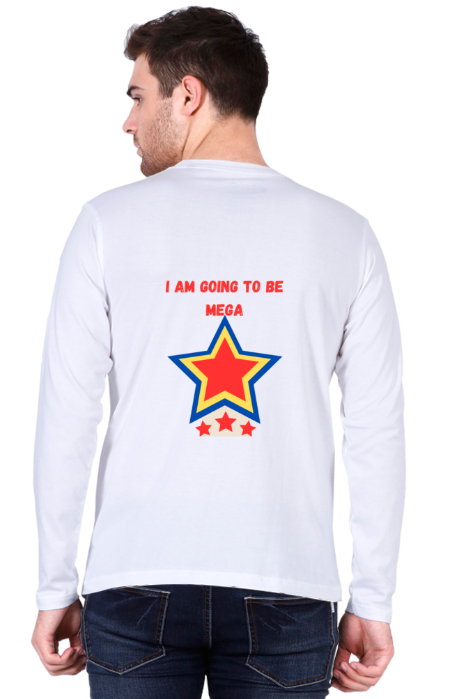 Unleash Confidence with Enhanced Back Design: Elevate Your Style in Bluelander's Full Sleeve Cotton T-Shirt!