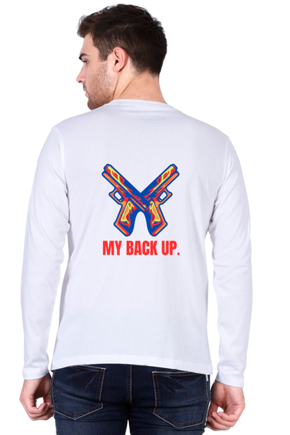 Bluelander's Cotton Full Sleeve T-Shirt: Take Your Back Up in Style.