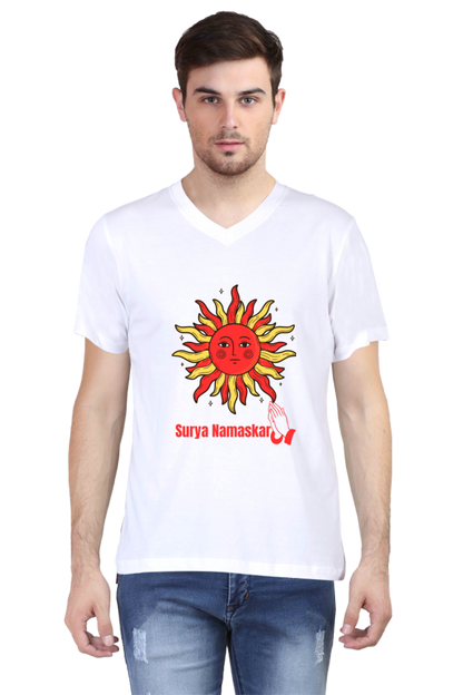 Unveil the Next Level of Design with Bluelander's V Neck Cotton Half Sleeve T-Shirts!