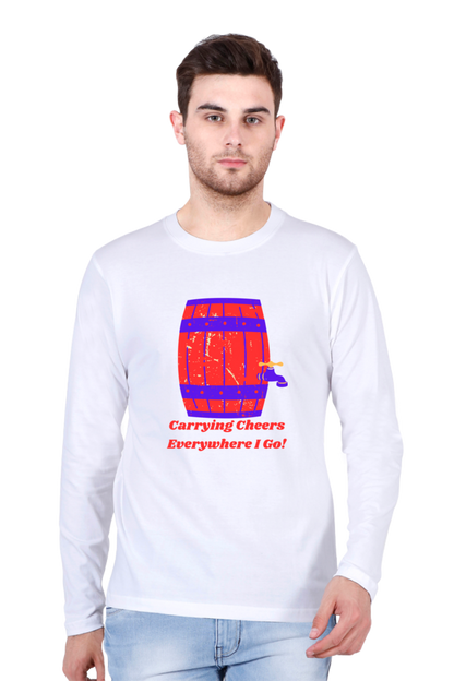 Launch Your Style Journey: Bluelander's Cotton Full Sleeve T-Shirt - Where Fashion Begins!
