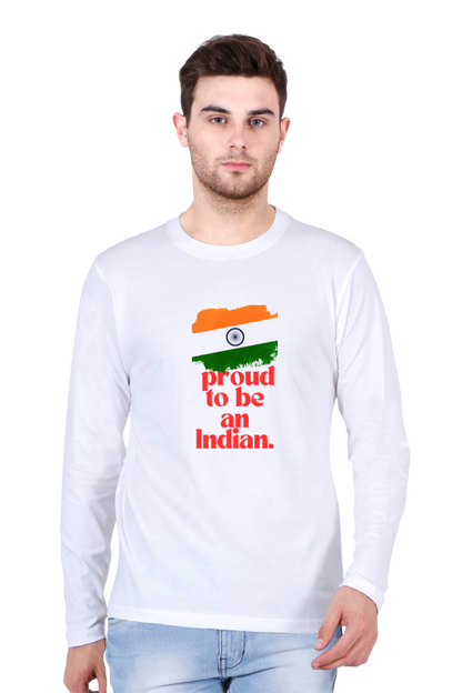 Bluelander's Cotton Full Sleeve T-Shirts: Supreme Comfort, Unleash Patriotism in Every Thread.