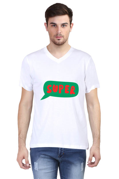 Express Yourself in Every Stitch: Bluelander's Vibrant V Neck Cotton T Shirt!