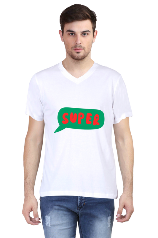 Express Yourself in Every Stitch: Bluelander's Vibrant V Neck Cotton T Shirt!