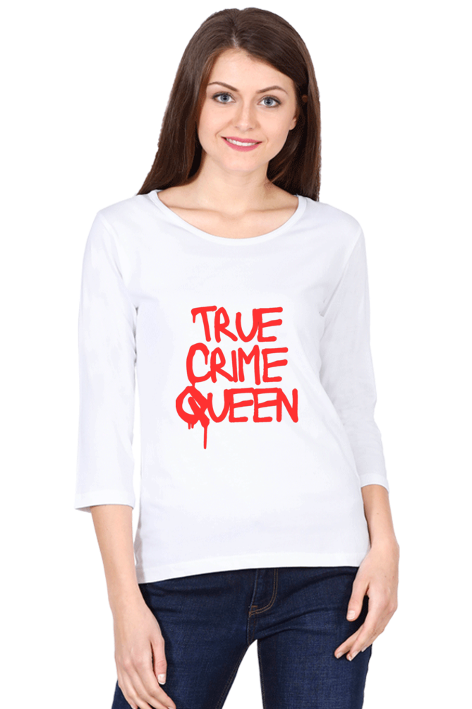 Live with Fashion Unleash Style and Comfort with Bluelander's Girls and Women's Cotton Full Sleeve T-Shirt.