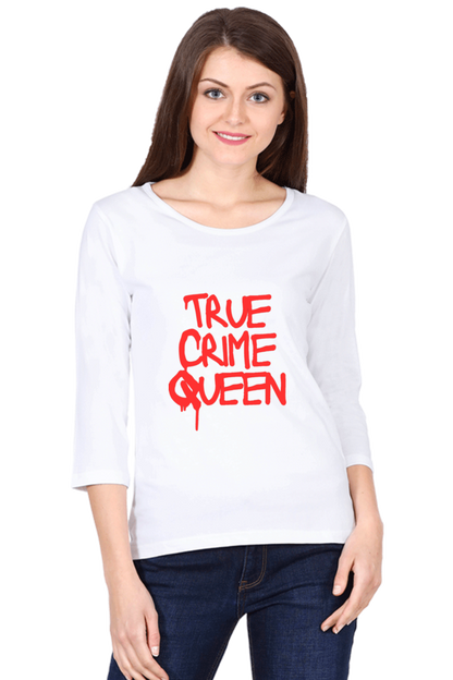 Live with Fashion Unleash Style and Comfort with Bluelander's Girls and Women's Cotton Full Sleeve T-Shirt.