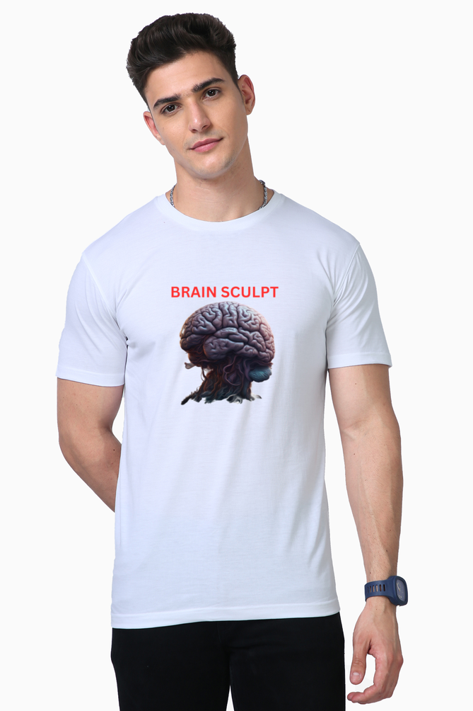 Bluelander Supima Half Sleeve T-Shirts: Elevate Your Style with Supreme Comfort and Extraordinary Quality Designs -Take Your Brain with You.