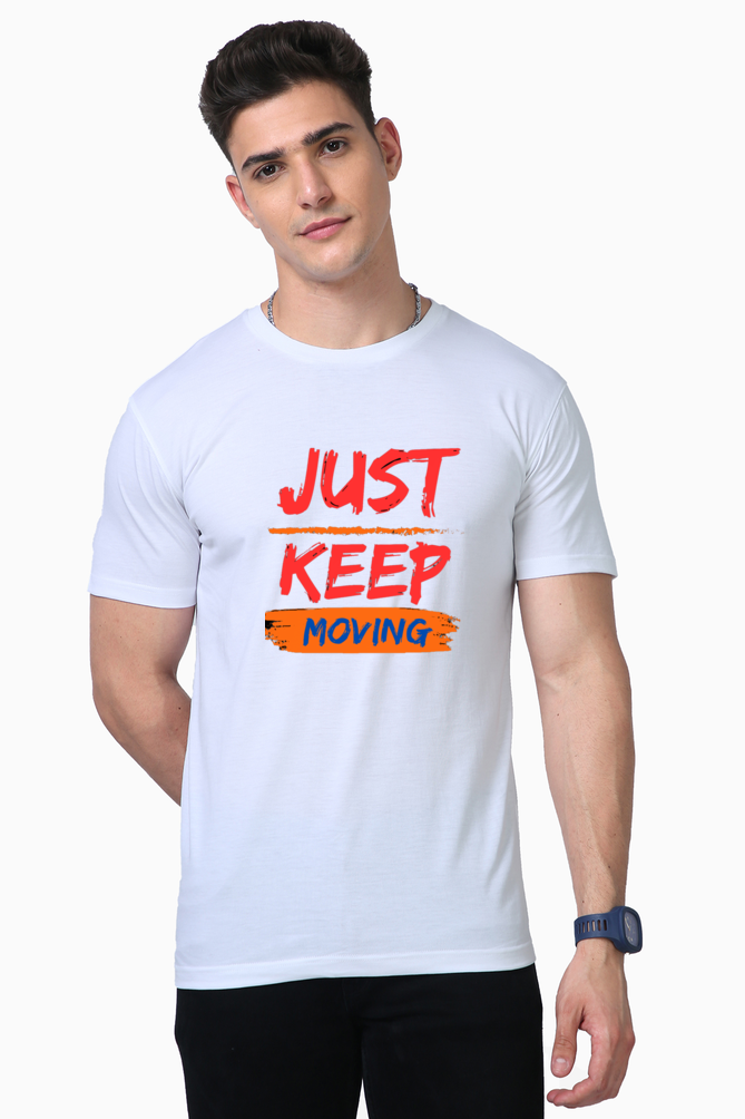 Unstoppable Style: Bluelander Supima Cotton Half Sleeve T-Shirts - Supreme Comfort, Keep Moving Forward.