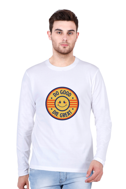 Unleash Style Brilliance: Bluelander's Enhanced Design Cotton Full Sleeve T-Shirt – Elevate Comfort with Every Stitch.
