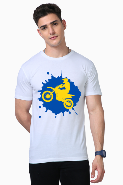 Bluelander's Cotton Full Sleeve T-Shirt: Ride in Style with Safety in the Best Designs!