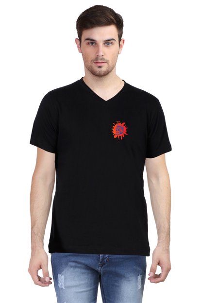 Make a Statement: Bluelander's V Neck Cotton Half Sleeve T-Shirts - Redefining Fashion with Futuristic Designs!