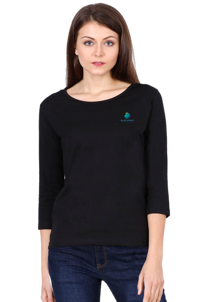Bluelander Female Round Neck Half Sleeve: Elevate your everyday style with comfort and elegance.