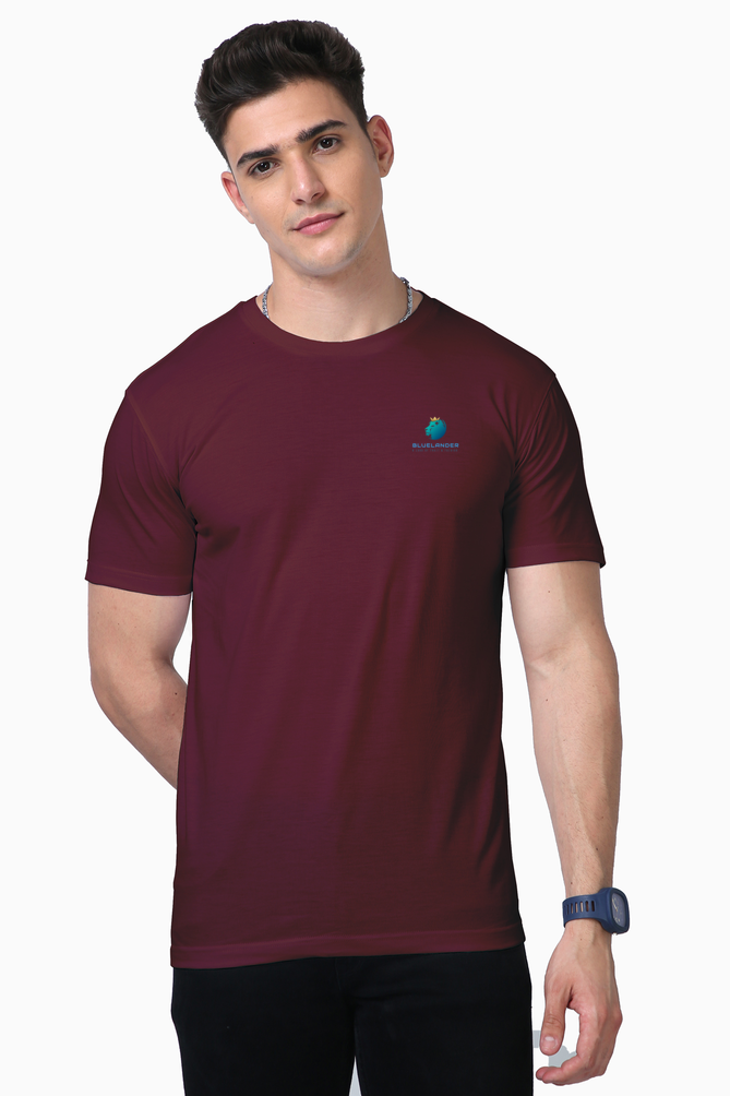 Get Noticed Everywhere: Bluelander's Supima Cotton Half Sleeve T-Shirt!