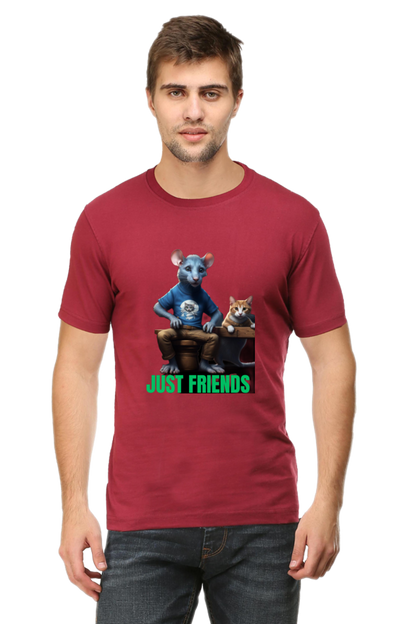 BlueLander's Half Sleeve Cotton T-Shirt with Enhanced Design – Fusing AI and Human Craftsmanship.step out with style and confidence.