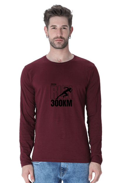 Stride in Style: Bluelander Male Full Sleeve Cotton T-Shirt, Run for Your Success with Fashion Forward Confidence
