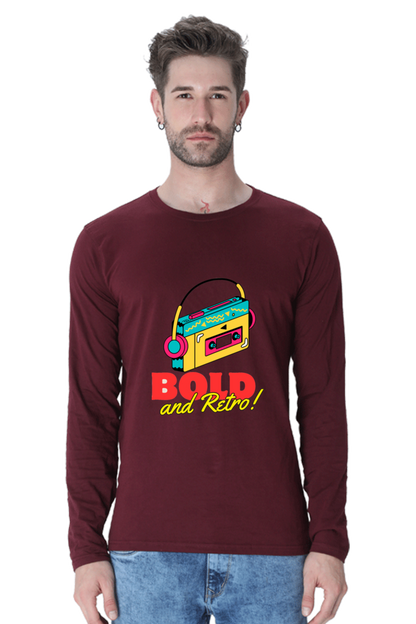 Feel the Fashion Vibe: Bluelander's Full Sleeve Cotton T-Shirt - Make a Stylish Entrance Wherever You Go!