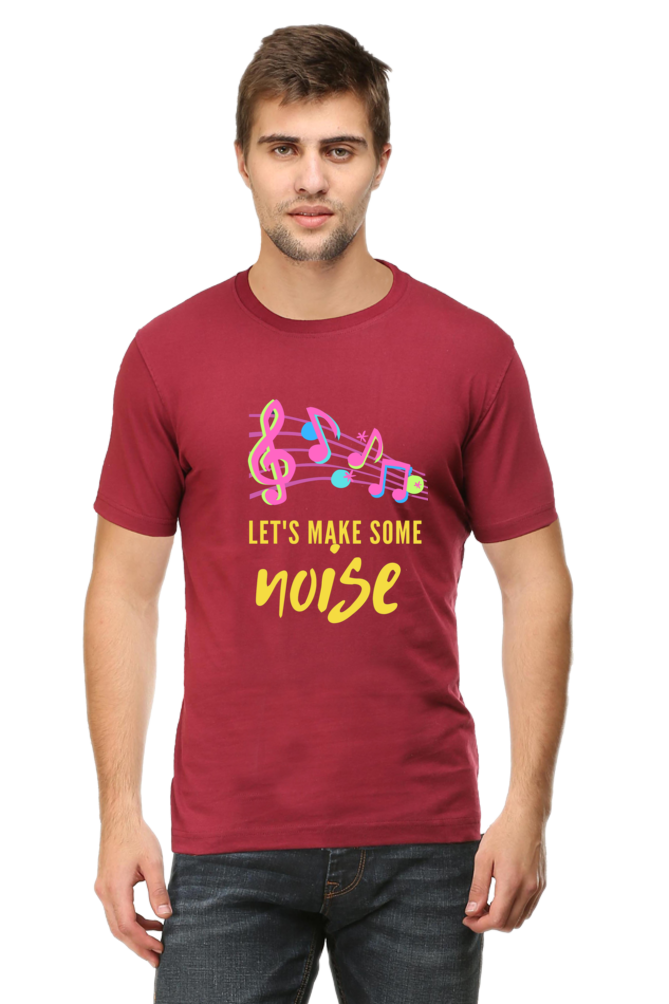 Make Waves in Style: Bluelander Cotton Half Sleeve T-Shirt - Time to Amplify Your Look and Make Some Stylish Noise