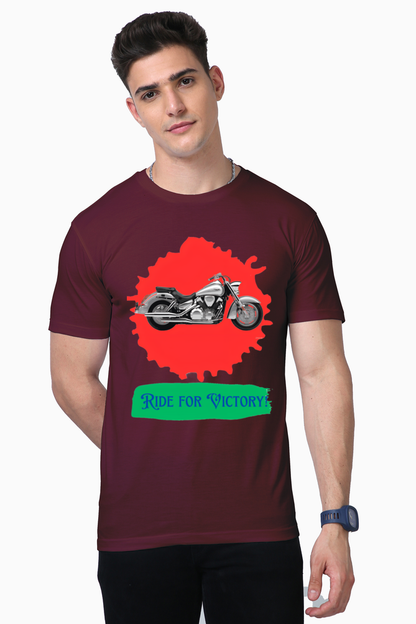 Rev Up Your Style: Bluelander's Supima Cotton Half Sleeve T-Shirts for Bike Enthusiasts!