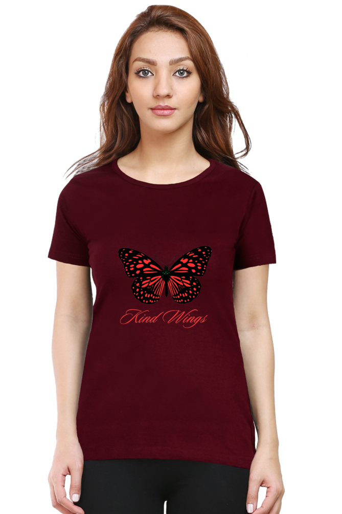 Bluelander Girls and Women's  Half Sleeve T-Shirt Dress – 'You Got the King Wings' for Ultimate Style Domination.Rule the Fashion Realm.