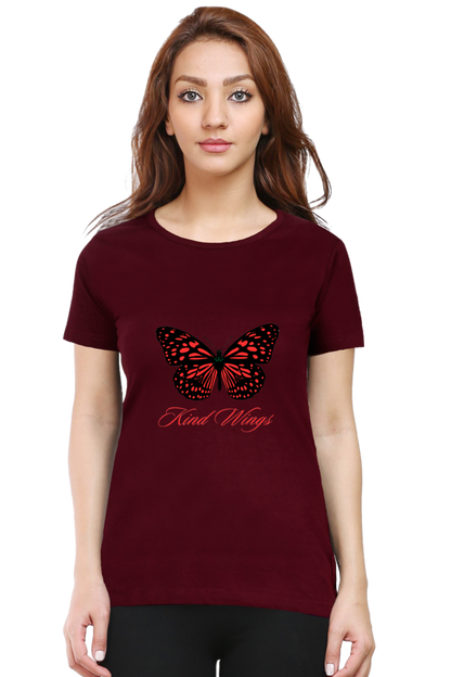 Bluelander Girls and Women's  Half Sleeve T-Shirt Dress – 'You Got the King Wings' for Ultimate Style Domination.Rule the Fashion Realm.
