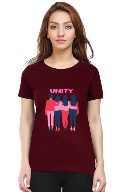 BlueLander's Cotton Half Sleeve T-Shirts: Enhanced Design, Supreme Comfort for Girls and Women – A Sign of Unity in Style and Comfort.
