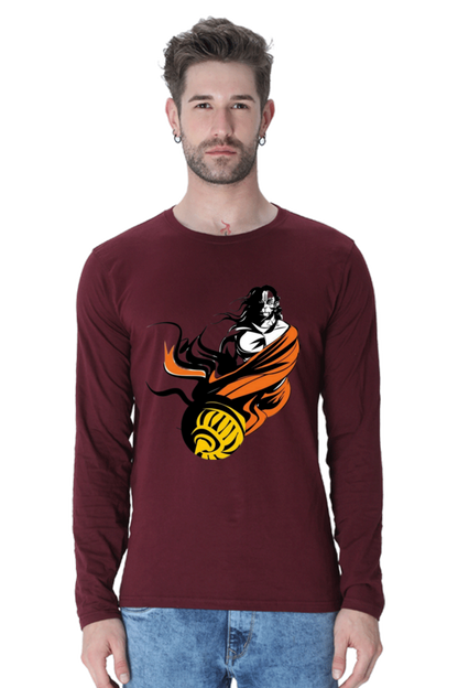 Hanuman's Strength, Modern Style: Bluelanders Premium Full-Sleeve T-Shirt