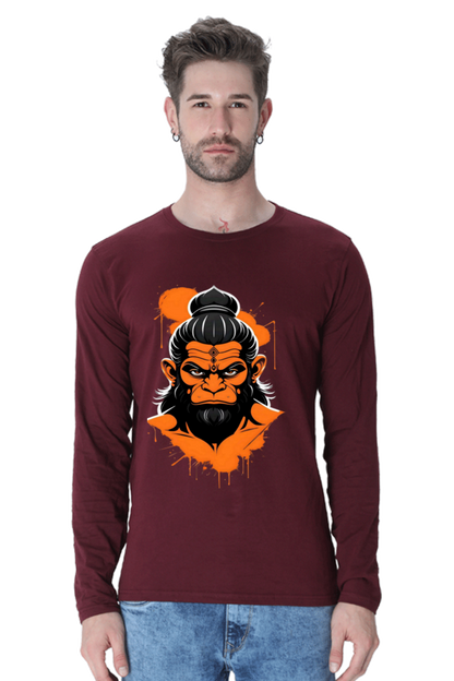 Premium Unisex Hanuman Grace Bhastra T-shirt: Divine Power & Comfort | Bluelander