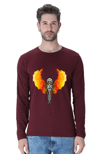 Glow Up Your Nights: Bluelander's Night Glow Cotton Full Sleeve T-Shirt Illuminates Your Style with Futuristic Designs!
