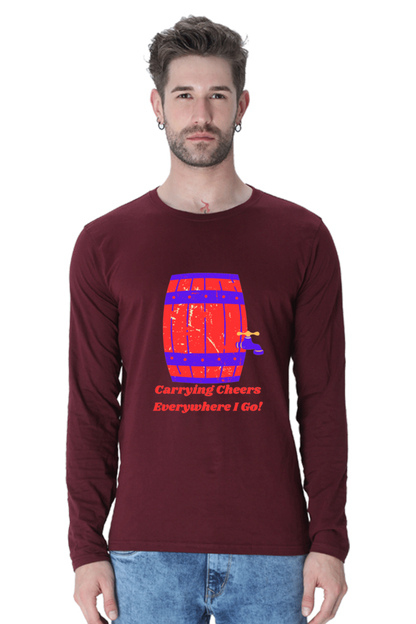 Launch Your Style Journey: Bluelander's Cotton Full Sleeve T-Shirt - Where Fashion Begins!