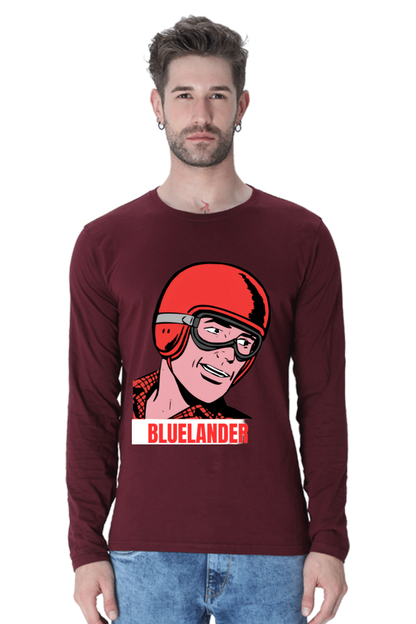Unveil the Latest Designs with Bluelander's Cotton Full Sleeve T-Shirts!